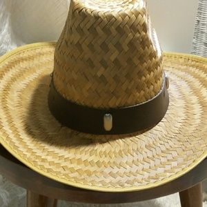 High Crown Straw Cowboy Hat